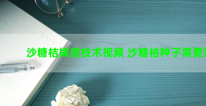 沙糖桔嫁接技术视频 沙糖桔种子需要嫁接不